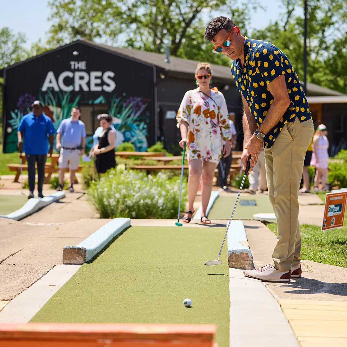 Mini golf at The Acres